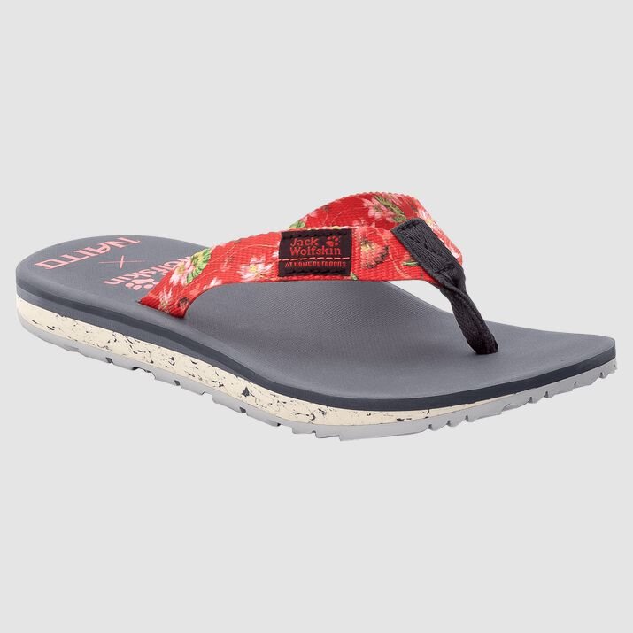 Jack Wolfskin Womens Beachster Sandals Red 732861NTD